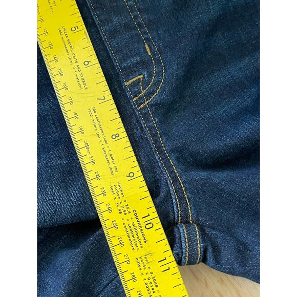 SPANX Flare Bootcut Pants High Rise Pull On Elastic Waist Indigo Blue Medium - Picture 8 of 8